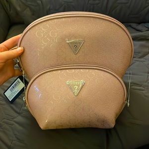 NWT - two fake Guess mauve travel bags